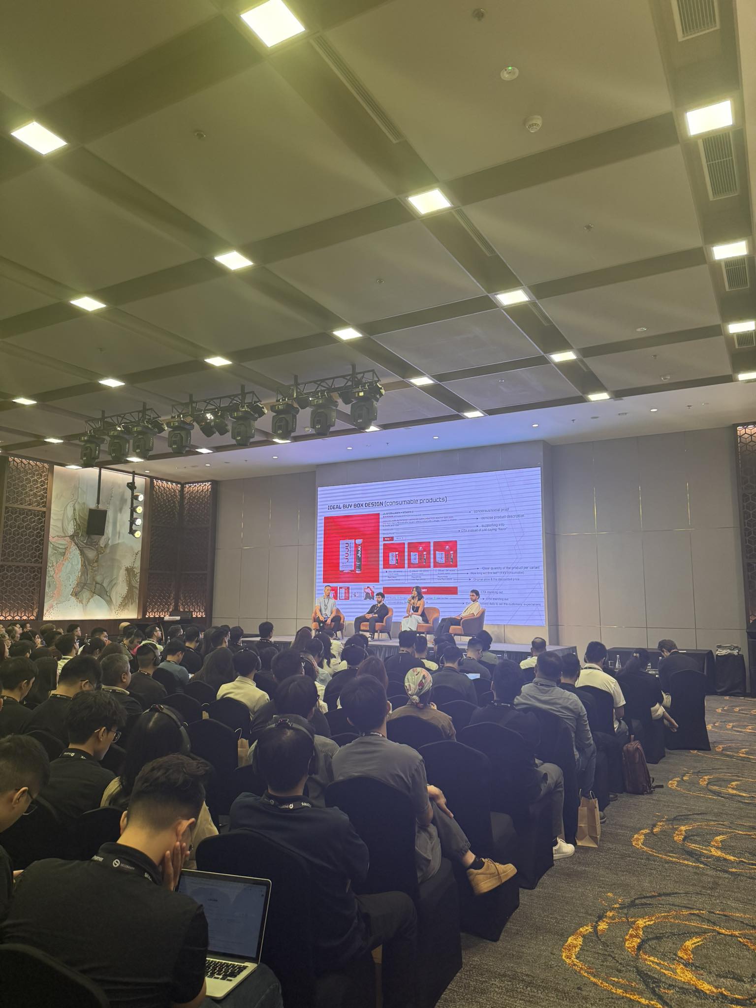Chris Koh on stage at ShopX, Asia-Pacific Shopify ecosystem flagship event